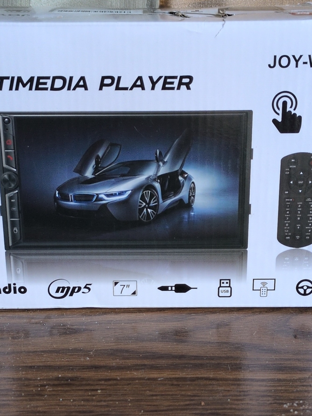 Double DIN 7" Multimedia Car Player - Black